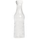 NORBERT plastová fľaša na vodu v retro štýle, transparentná